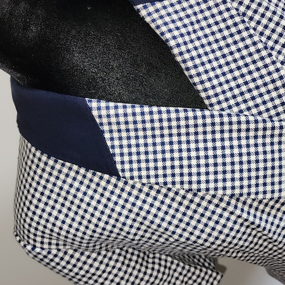 Short Sleeve Blue and White Retro Blazer - Picture 3 of 4